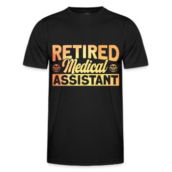 Medizinische Schule Assistentin im Gesundheitswese - Männer Funktions-T-Shirt - Schwarz - Vorne - AI Model Male 178 dark (178cm)