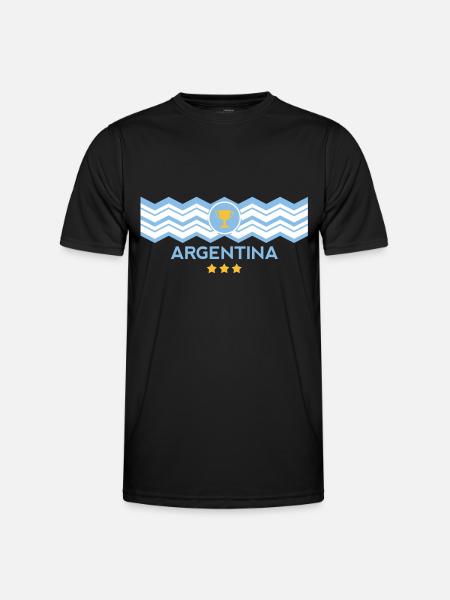 Campeón del mundo Argentina - Men's Functional T-Shirt - black