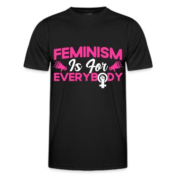 Droits des femmes Autonomisation féministe - T-shirt sport Homme - noir - Devant - AI Model Male 178 dark (178cm)