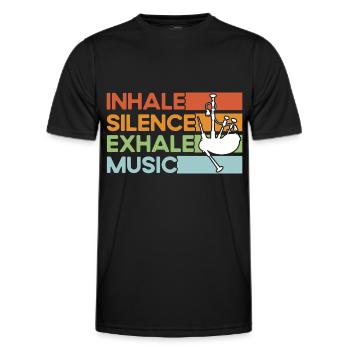 Schottische Dudelsäcke Dudelsackmusik Dudelsack Ge - Männer Funktions-T-Shirt - Schwarz - Vorne - AI Model Male 178 dark (178cm)