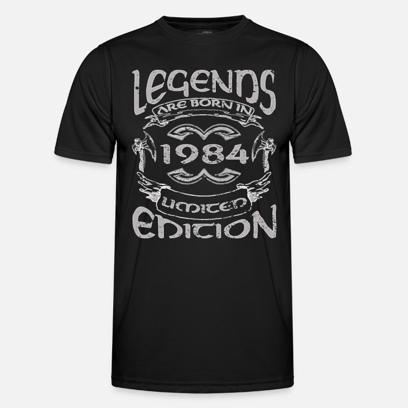 Legends 1984 - Männer Funktions-T-Shirt - Schwarz