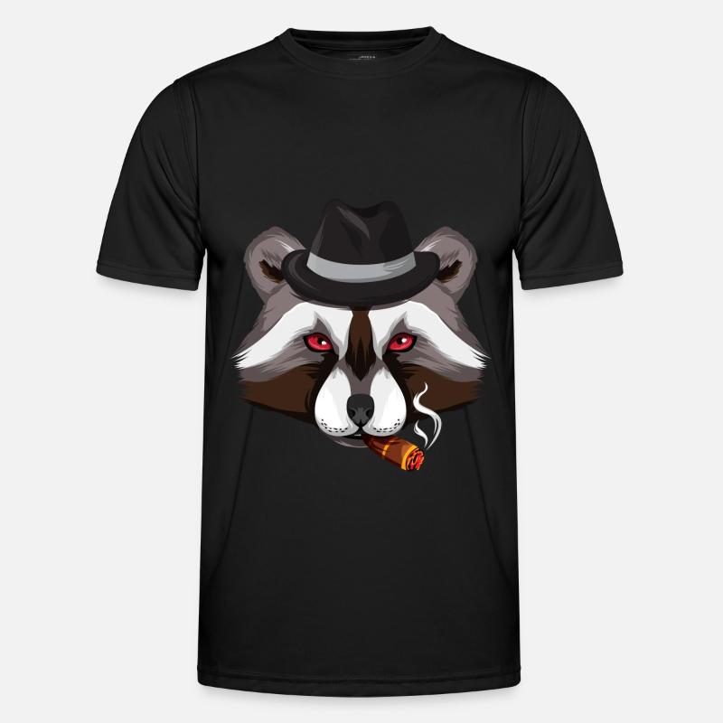 Mafia Waschbär Männer Funktions-T-Shirt