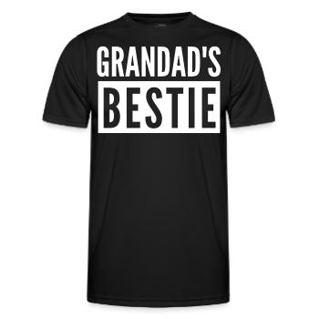 GRANDAD'S BESTIE - Men's Functional T-Shirt - black - Front - AI Model Male 178 dark (178cm)