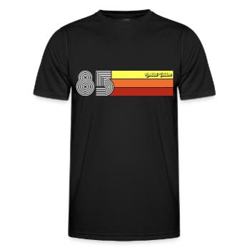 1985 Anniversaire né en 1985 Retro Vintage - T-shirt sport Homme - noir - Devant - AI Model Male 178 dark (178cm)