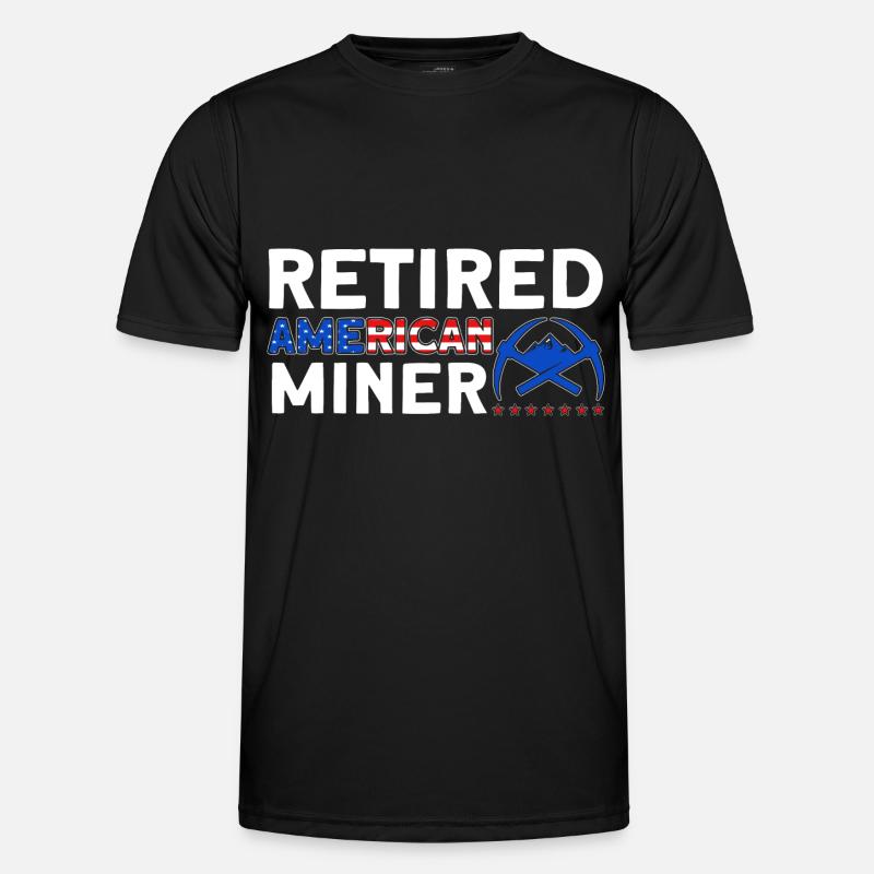 Miners Underground Mining Underground Mining - Men's Functional T-Shirt - black