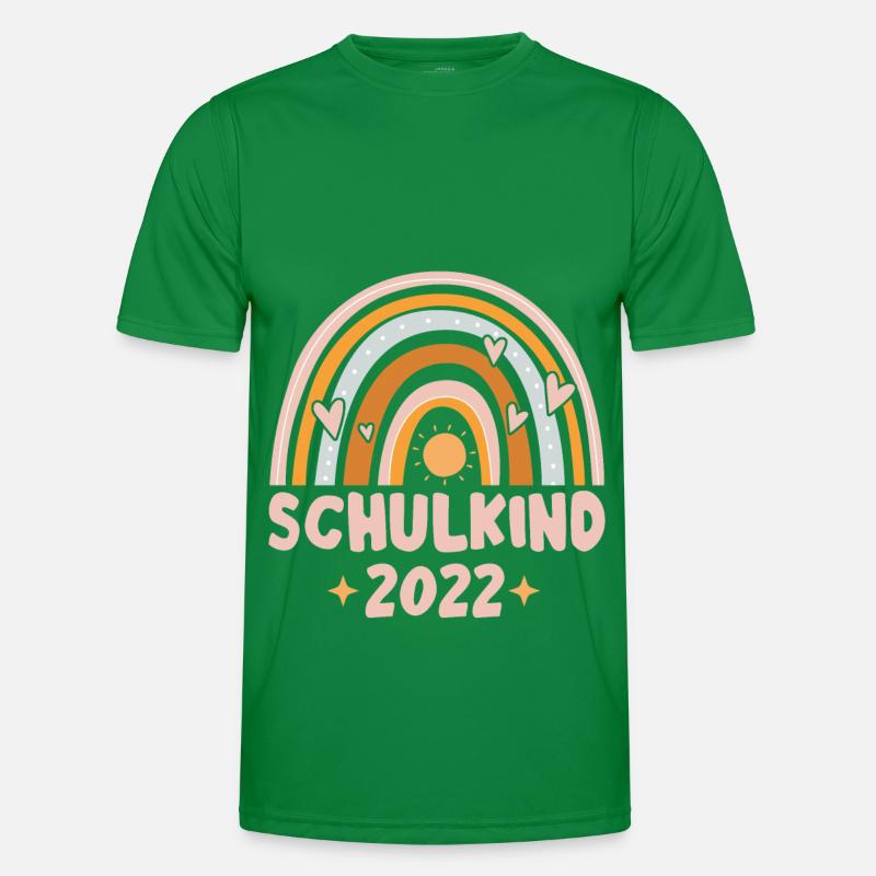 Bunter Regenbogen Mädchen Schulkind 2022 Männer Funktions-T-Shirt