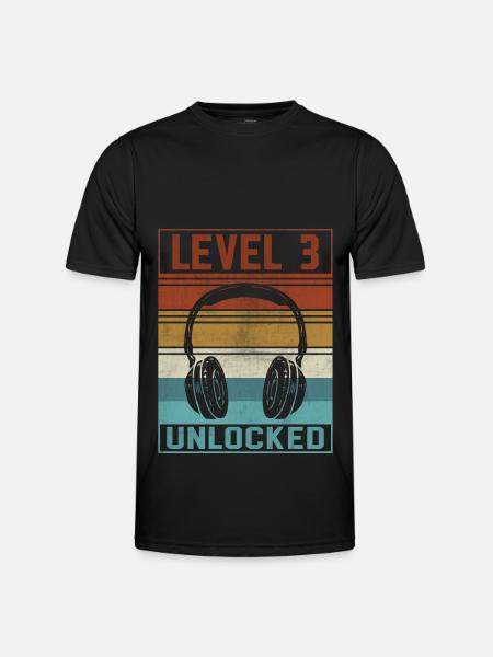 Gamer Boy 3rd Birthday Gamer - Men's Functional T-Shirt - black