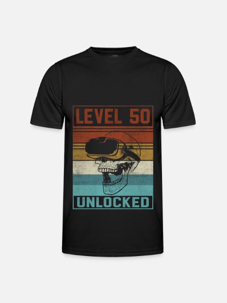 50th Birthday Gamer - Männer Funktions-T-Shirt - Schwarz