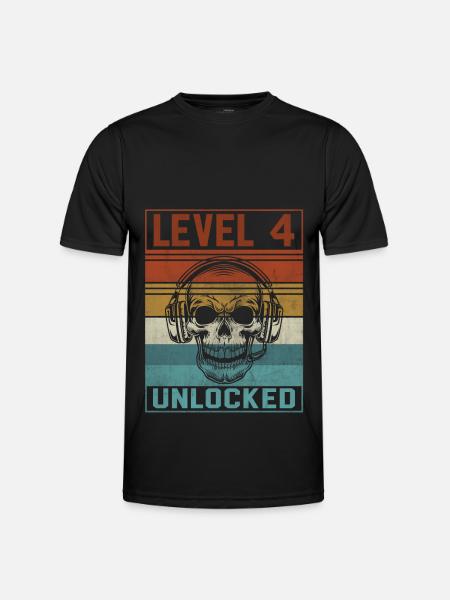 Gamer 4th Birthday - Men's Functional T-Shirt - black