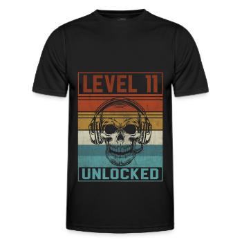 Gamer 11th Birthday - Men's Functional T-Shirt - black - Front - AI Model Male 178 dark (178cm)