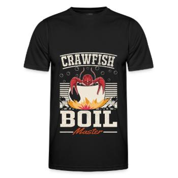 Les crabes cuisinent les maîtres mangeurs d’écrevisses - T-shirt sport Homme - noir - Devant - AI Model Male 178 dark (178cm)