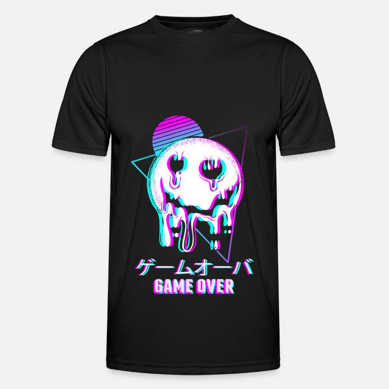 Game Over Esthétique Goth Vaporwave Sad T-shirt sport Homme