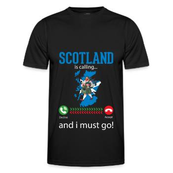 Ecosse Cornemuse Mélomanes Drôle - T-shirt sport Homme - noir - Devant - AI Model Male 178 dark (178cm)