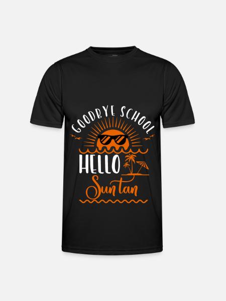 Fun school holidays teacher - Men's Functional T-Shirt - black
