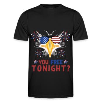 Eagle Independence Day July 4 - Men's Functional T-Shirt - black - Front - AI Model Male 178 dark (178cm)