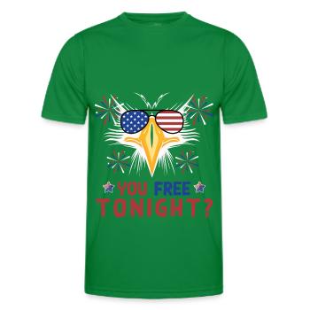 Eagle Independence Day July 4 - Men's Functional T-Shirt - kelly green - Front - AI Model Male 178 dark (178cm)