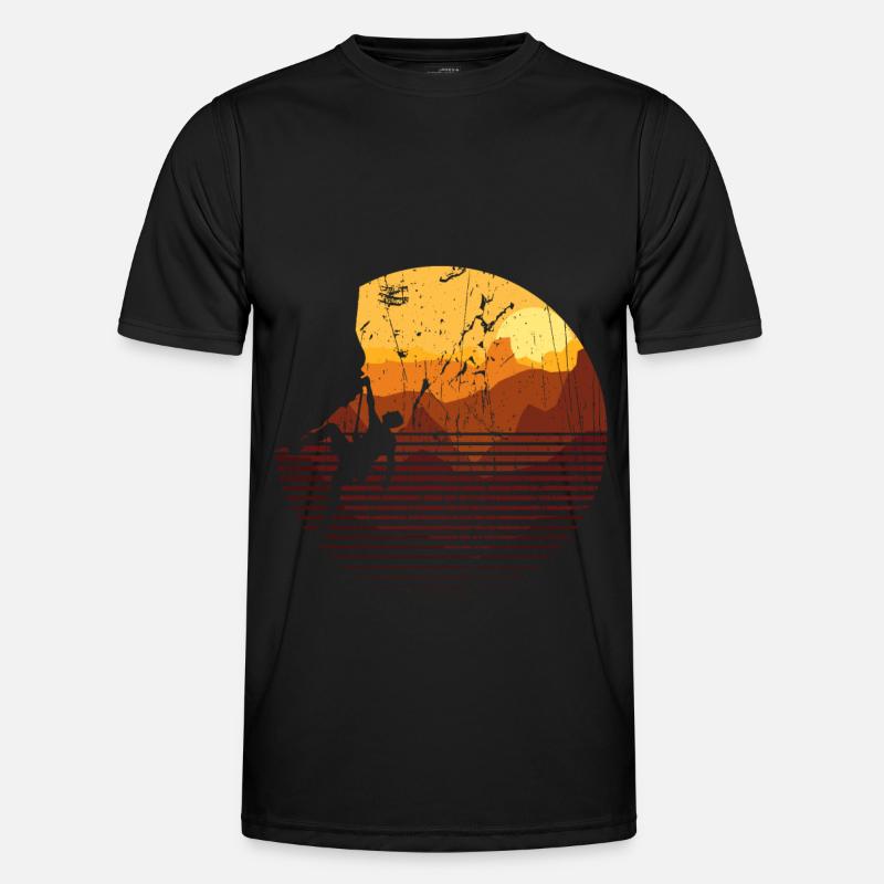 Climbing Mountains Climbers - Men's Functional T-Shirt - black