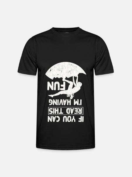 Fun Climbing Joke Bouldering - Men's Functional T-Shirt - black