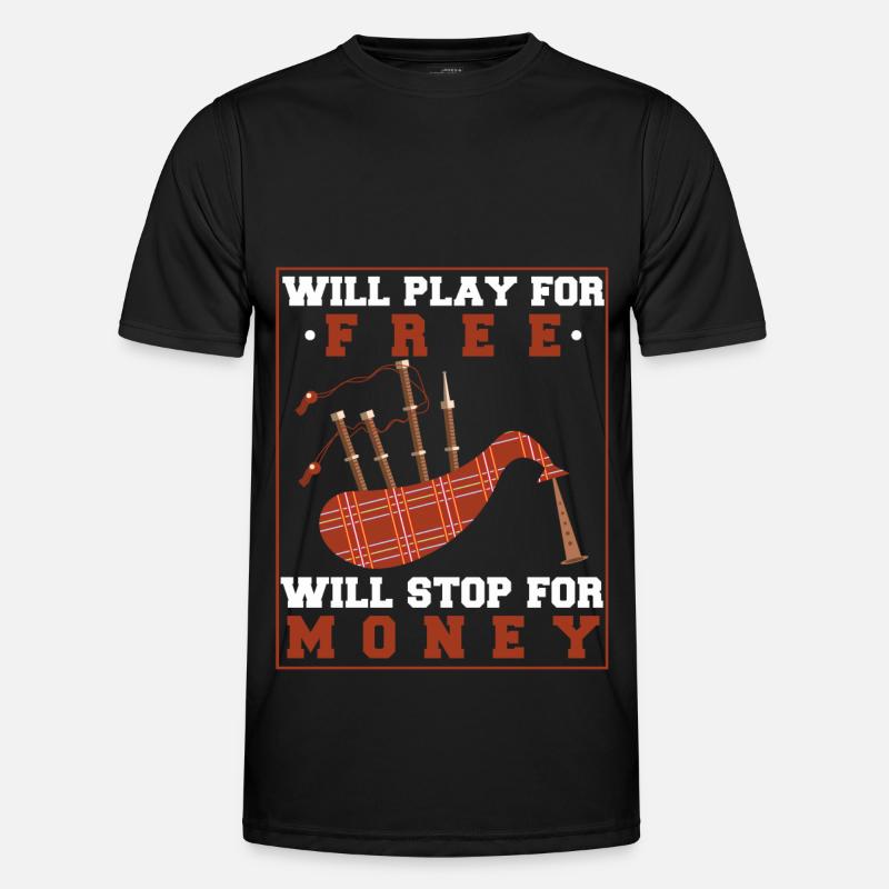 Instrument de musique de cornemuse bruyant T-shirt sport Homme