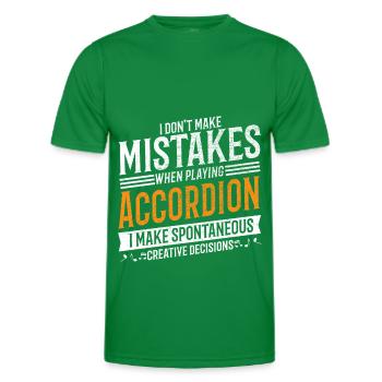 Accordéon Creative Accordéon Player - T-shirt sport Homme - vert - Devant - AI Model Male 178 dark (178cm)