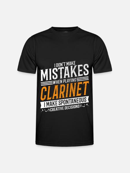 Clarinet Music Lover Creative Clarinetist - Men's Functional T-Shirt - black