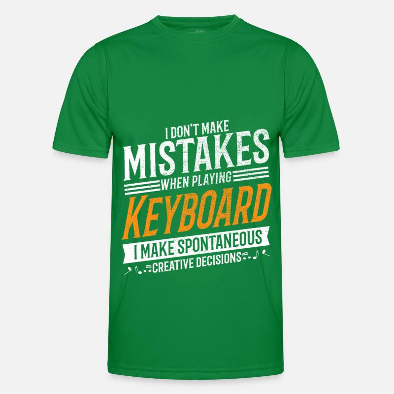 Keyboard Music Lovers Creative Keyboard Player Men's Functional T-Shirt