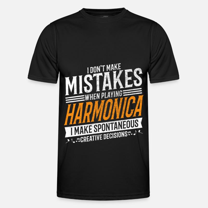 Harmonica Creative Harmonica Player - T-shirt sport Homme - noir