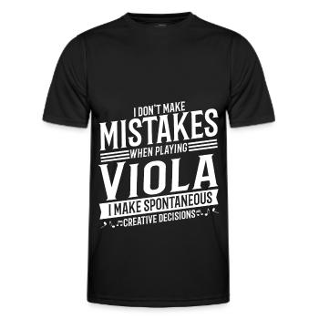 Bratsche Spieler Musikinstrument Musik Bratscher - Männer Funktions-T-Shirt - Schwarz - Vorne - AI Model Male 178 dark (178cm)