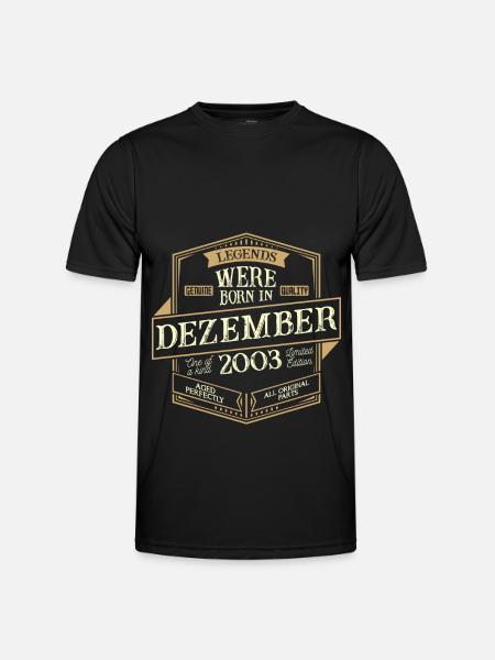 December 2003 Birthday Man - Men's Functional T-Shirt - black