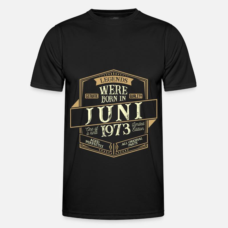 June 1973 Birthday Man - Men's Functional T-Shirt - black