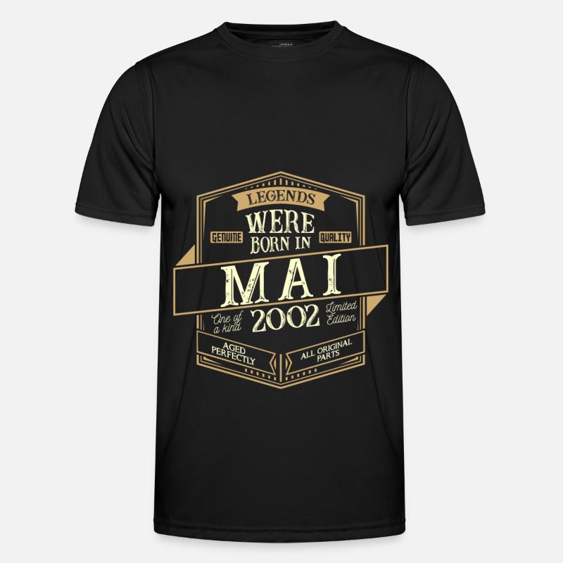 May 2002 Birthday Man - Men's Functional T-Shirt - black