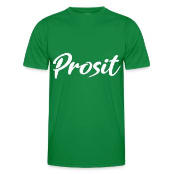 Prosit Prost Trinkspruch - Männer Funktions-T-Shirt - Kelly Green - Vorne - AI Model Male 178 dark (178cm)