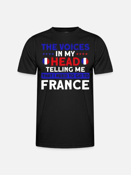 French Flag French Roots Gift - Men's Functional T-Shirt - black