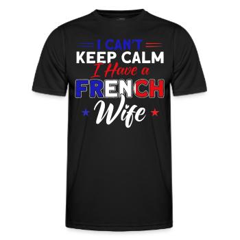 Français Drapeau Français Roots Cadeau - T-shirt sport Homme - noir - Devant - AI Model Male 178 dark (178cm)