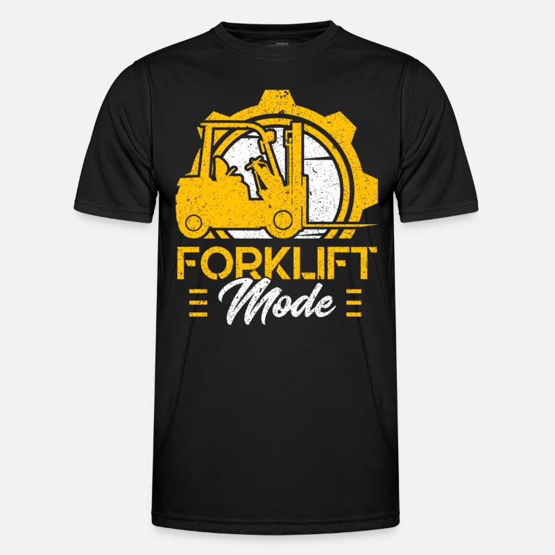 Gabelstaplerfahrer Gabelstapler-Modus Geschenk - Männer Funktions-T-Shirt - Schwarz