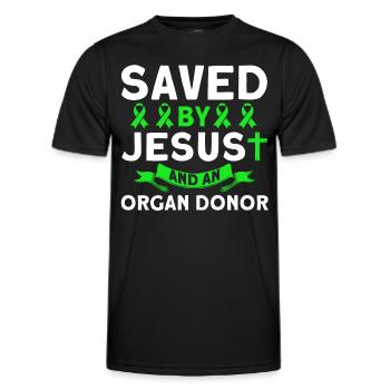Transplantiert Organtransplantation Operation - Männer Funktions-T-Shirt - Schwarz - Vorne - AI Model Male 178 dark (178cm)