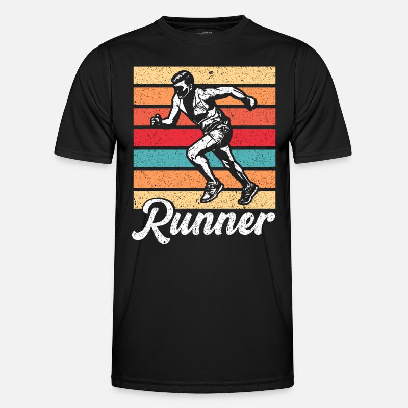 Jogging Running Jogger Gift - Men's Functional T-Shirt - black