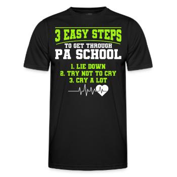 Studium Assistenzarzt Medizinstudent Geschenk - Männer Funktions-T-Shirt - Schwarz - Vorne - AI Model Male 178 dark (178cm)
