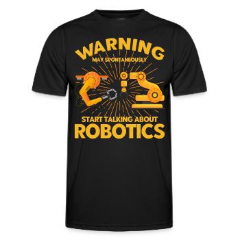Technologie Robotique Ingénieur Ingénieur Enseignant - T-shirt sport Homme - noir - Devant - AI Model Male 178 dark (178cm)