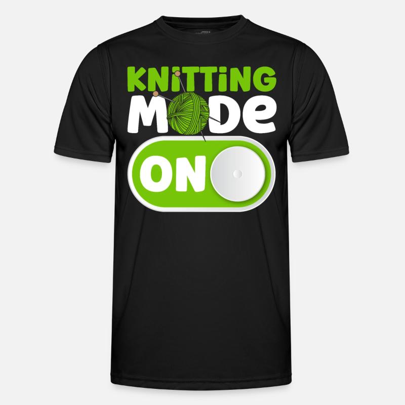 Yarn Knitting Knitting Knitting Lovers Gift - Men's Functional T-Shirt - black