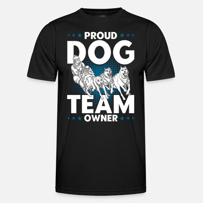 Dog sledding Dog sledding Sledding - Men's Functional T-Shirt - black