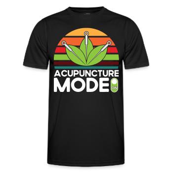 Médecine chinoise Acupuncturiste Alternatif Medizi - T-shirt sport Homme - noir - Devant - AI Model Male 178 dark (178cm)