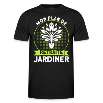 Gartenarbeit Gärtner Schrebergarten Geschenk - Männer Funktions-T-Shirt - Schwarz - Vorne - AI Model Male 178 dark (178cm)