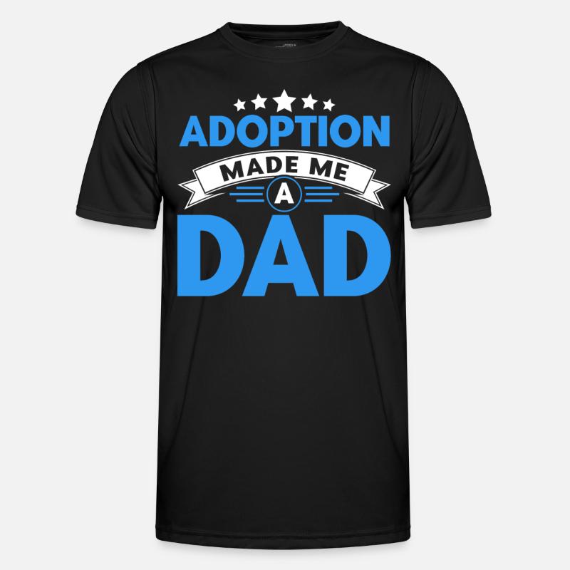 Adoption Adoptiveltern Pflegeeltern Geschenk - Männer Funktions-T-Shirt - Schwarz