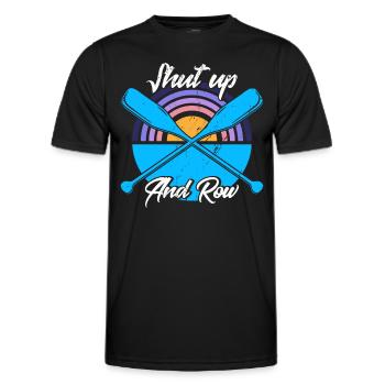 Rowers Team Rowing Rowing Gift - Men's Functional T-Shirt - black - Front - AI Model Male 178 dark (178cm)