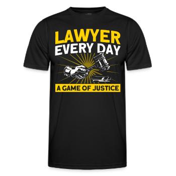 Lawyer Lawyer Lawyer of Law Gift - Men's Functional T-Shirt - black - Front - AI Model Male 178 dark (178cm)