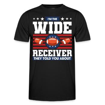 Football Game Football Player American Football - Men's Functional T-Shirt - black - Front - AI Model Male 178 dark (178cm)