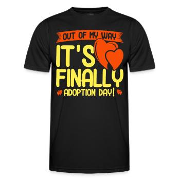 Adoption Adoption of children foster parents - Men's Functional T-Shirt - black - Front - AI Model Male 178 dark (178cm)