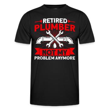 Installations sanitaires Plomberie Entretien de San - T-shirt sport Homme - noir - Devant - AI Model Male 178 dark (178cm)