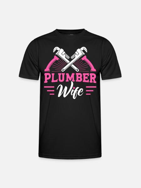 Plumbing Tradesmen Plumbers Gift - Men's Functional T-Shirt - black